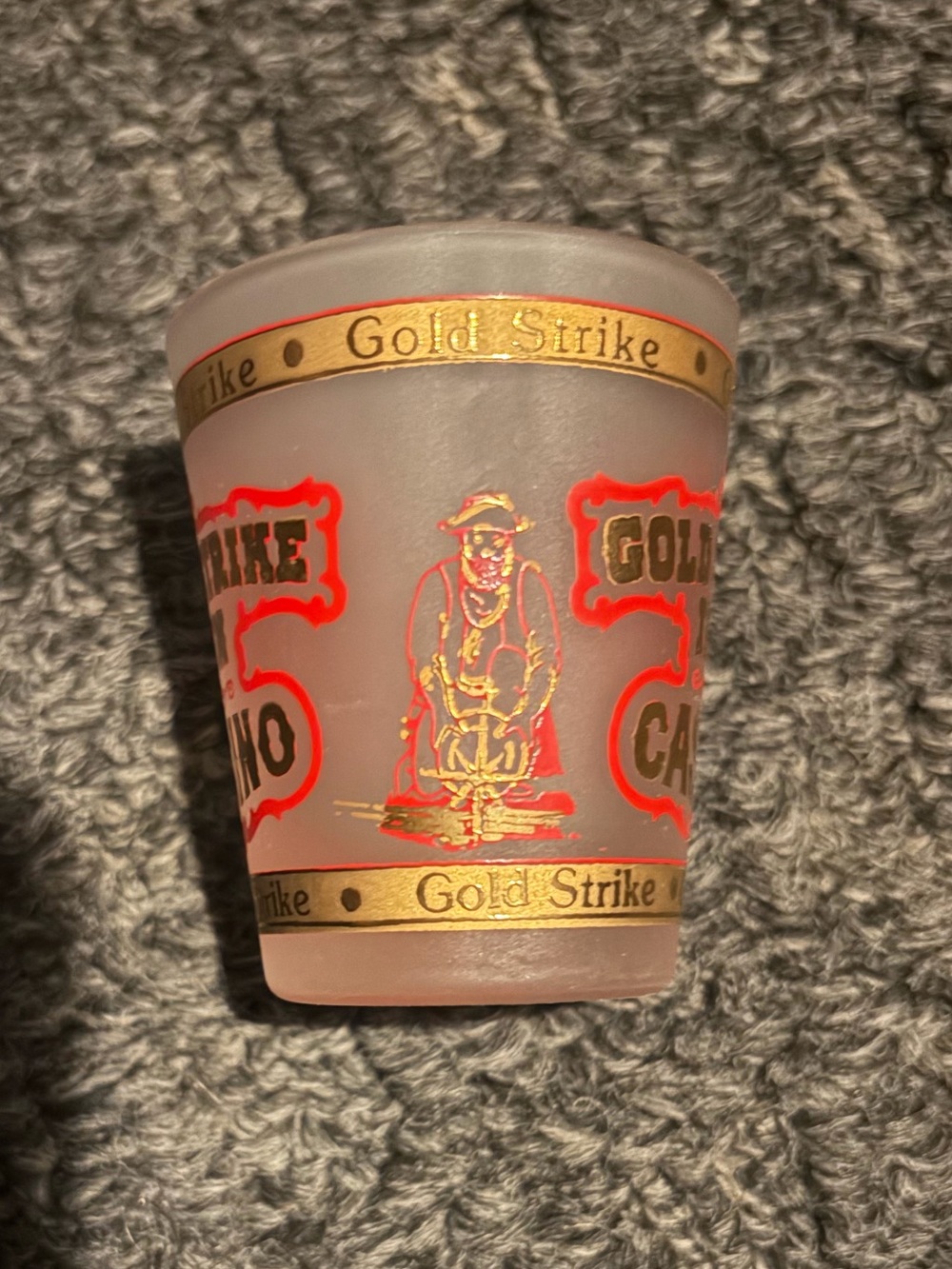 Gold Strike Casino Frosted Shot Glass